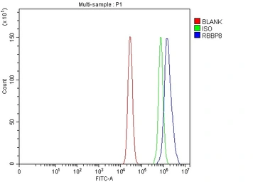 Anti-CtIP antibody used in Flow cytometry (FCM). GTX05240