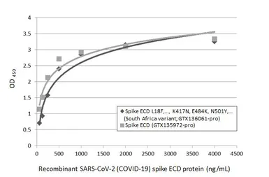 SARS-CoV-2 (COVID-19) Spike (ECD) protein, His tag (active). GTX135972-pro