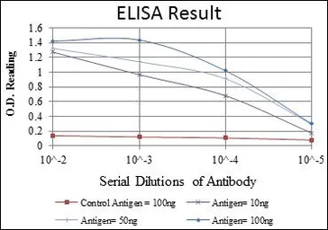 Anti-gamma Catenin antibody [4C12] used in ELISA (ELISA). GTX60501