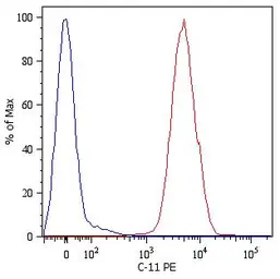 Anti-pan Cytokeratin antibody [C-11] (PE) used in Flow cytometry (FCM). GTX80206