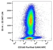 Anti-CD160 antibody [BY55] used in Flow cytometry (FCM). GTX00488