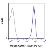 Anti-CD45.1 antibody [A20] (PE-Cy7) used in Flow cytometry (FCM). GTX01463-10