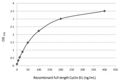 Anti-Cyclin D1 antibody [GT8912] used in ELISA (ELISA). GTX634347