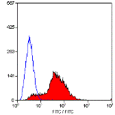 Anti-CD81 antibody [Eat 2] (FITC) used in Flow cytometry (FCM). GTX75431